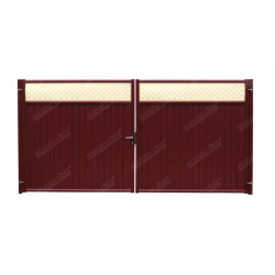 Ворота Эстет Плюс PE RAL 3005, 3.6*2.00 м Ворота Эстет Плюс PE RAL 3005, 3.6*2.00 м